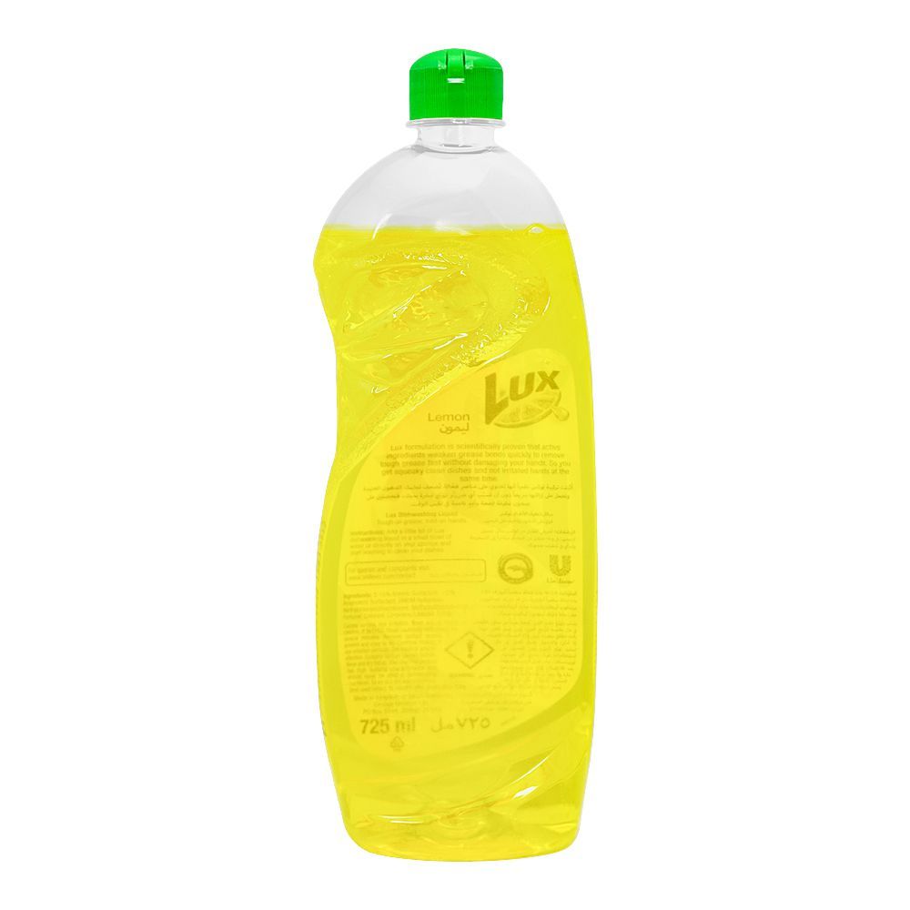 Lux Lemon Liquid Dishwash, 725ml - Image 2