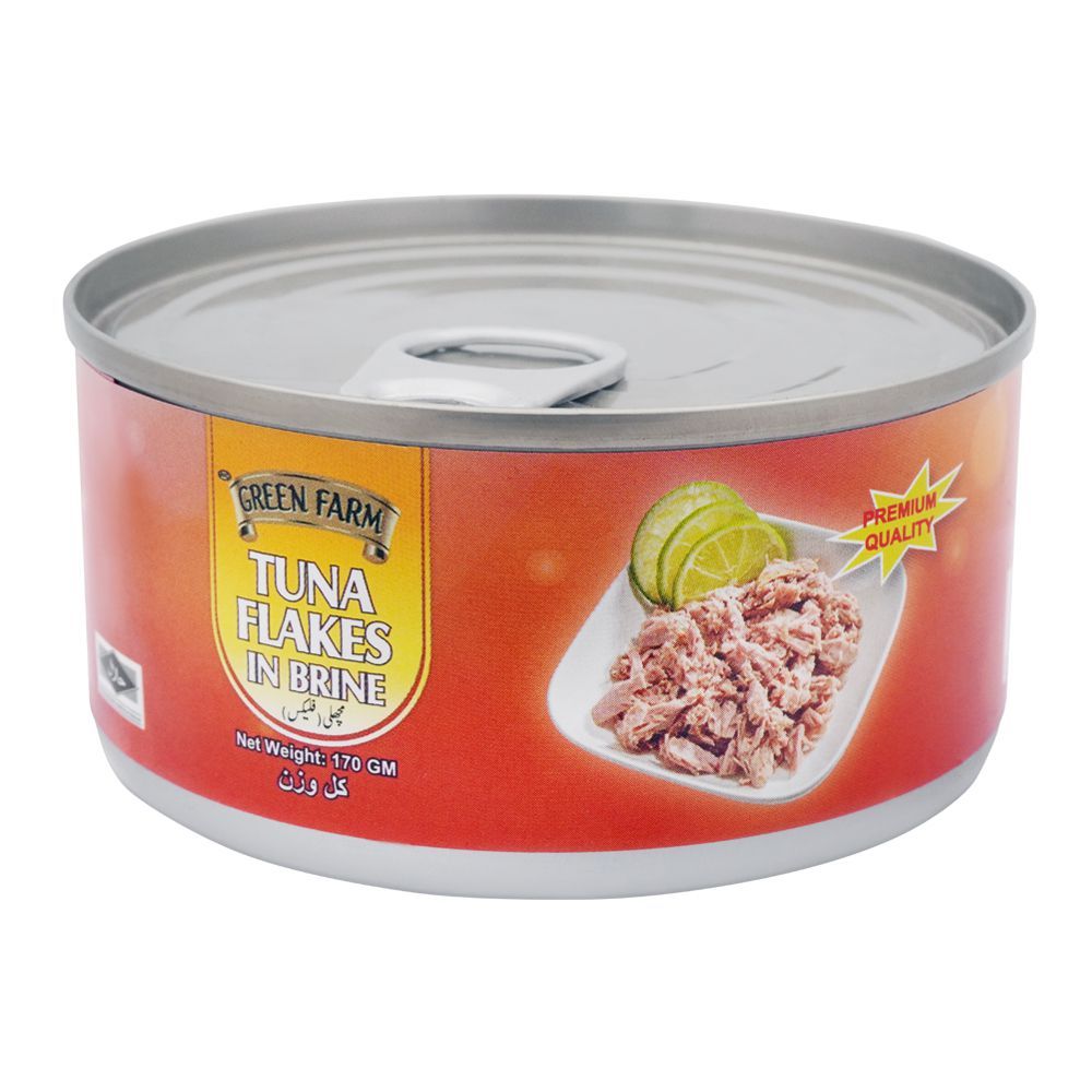 Green Farm Tuna Flakes In Brine, 170g - Main Image