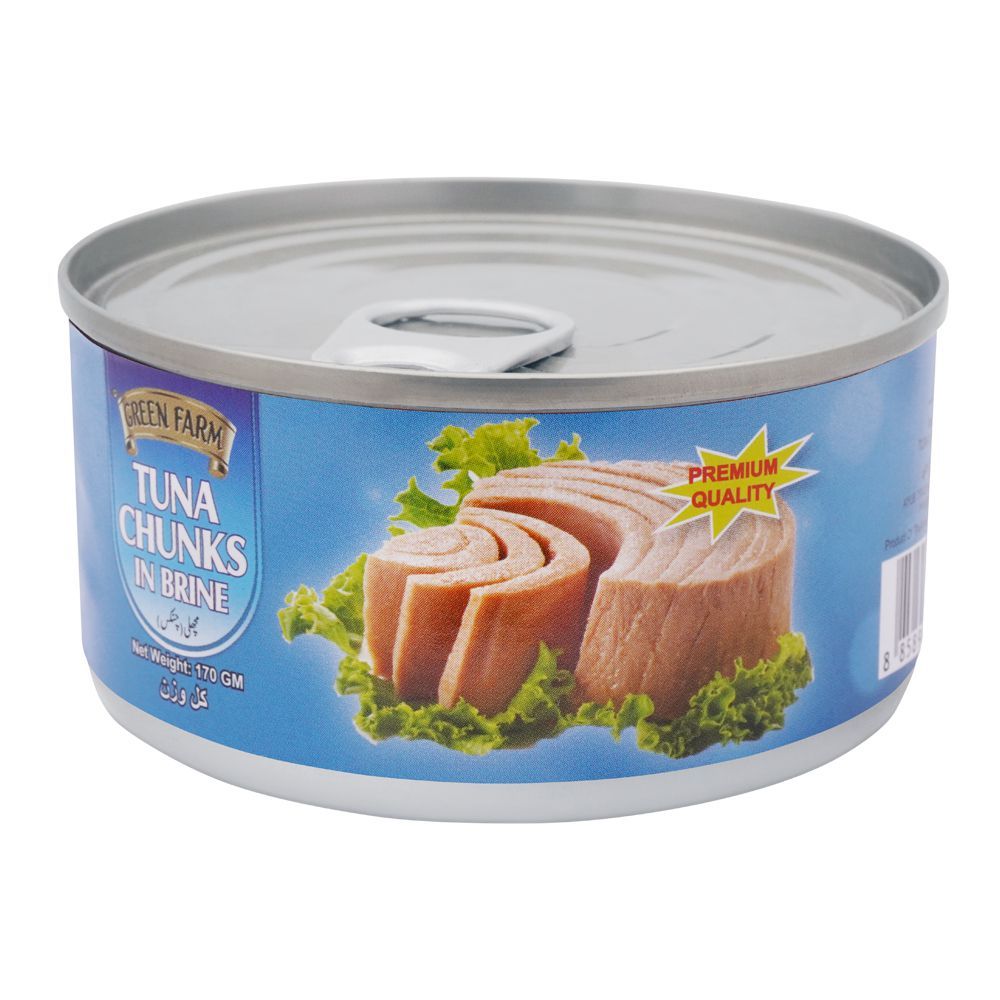 Green Farm Tuna Chunks In Brine, 170g - Main Image