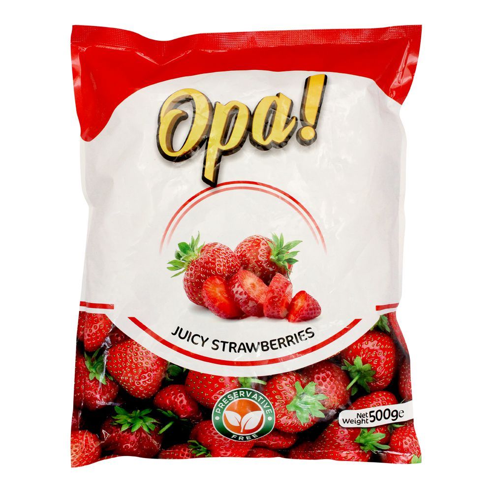 Opa! Juicy Frozen Strawberries, 500g - Main Image