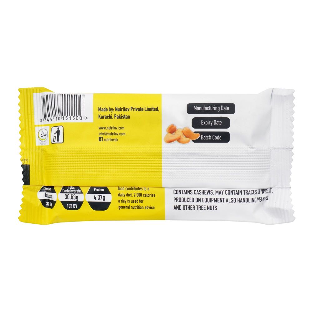 Nutri Lov Granola Bars, Lemon Cashew, 45g - Image 2