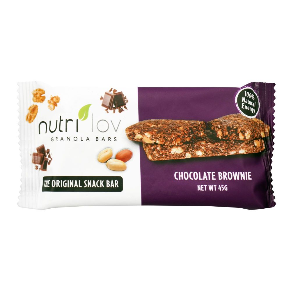 Nutri Lov Granola Bars, Chocolate Brownie, 45g - Main Image