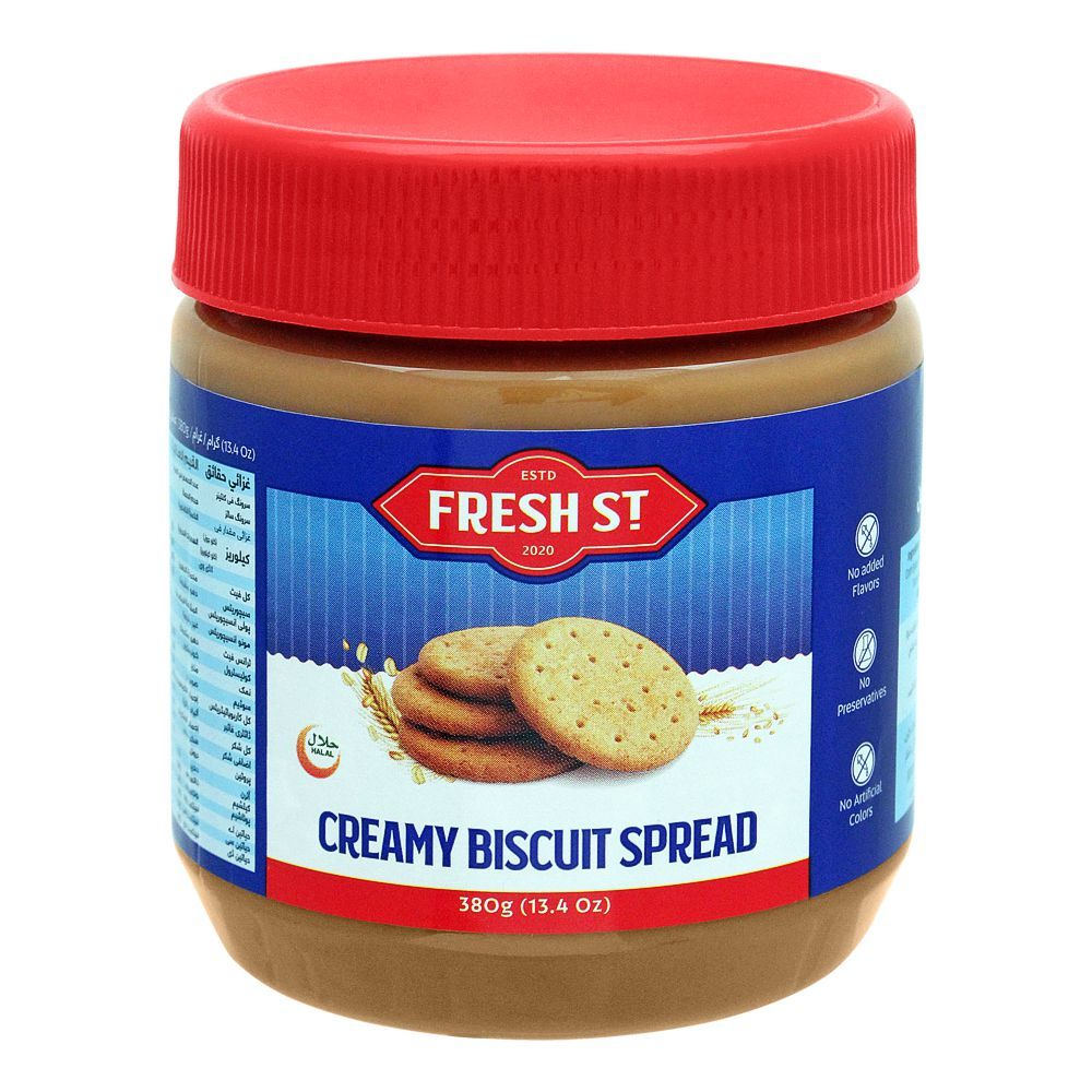 Fresh Street Creamy Biscuit Spread, 380g - Main Image