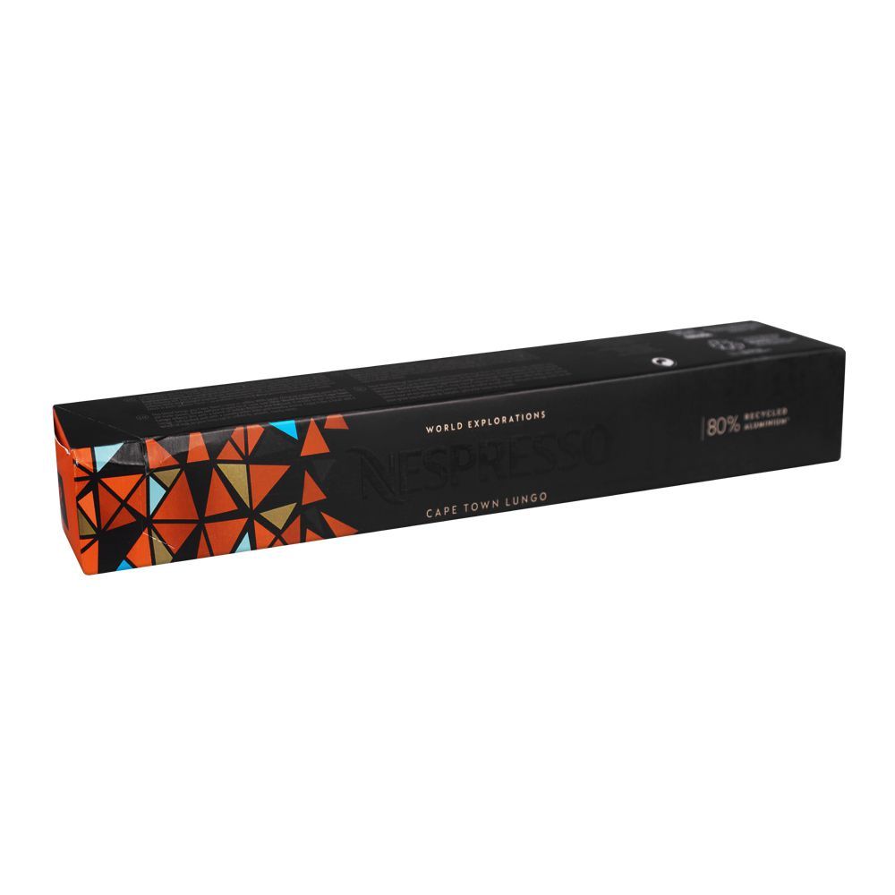 Nespresso World Explorations Cape Town Lungo, Potent & Roasted Coffee Capsules, 55g - Main Image