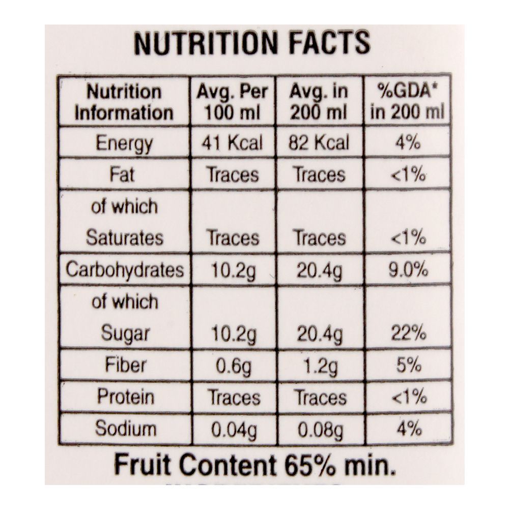 Fruit Nation Fit Punch Premium Nectar, 200ml - Image 3