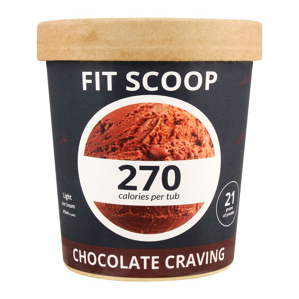 Fit Scoop Chocolate Craving Light Ice Cream, 475ml - Main Image