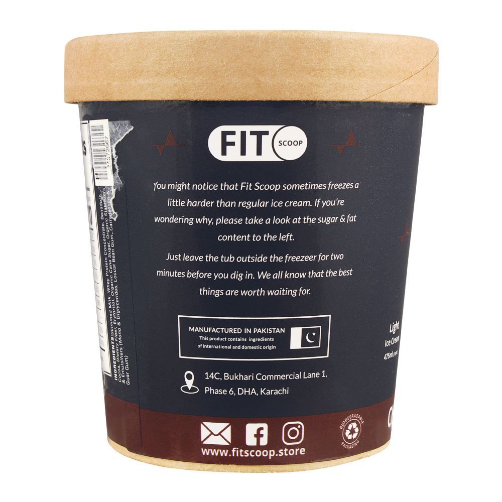 Fit Scoop Chocolate Craving Light Ice Cream, 475ml - Image 2