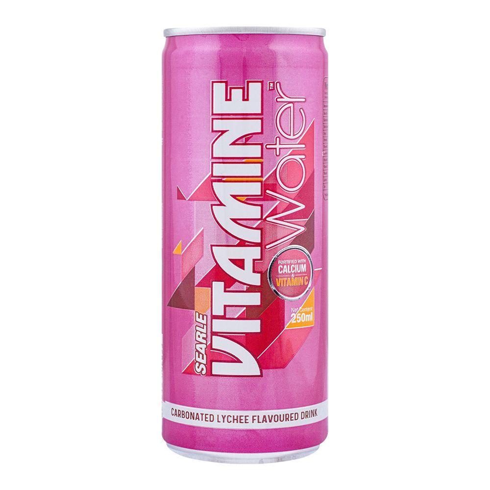 Vitamin Water Carbonated Lychee Drink Can, 250ml - Main Image