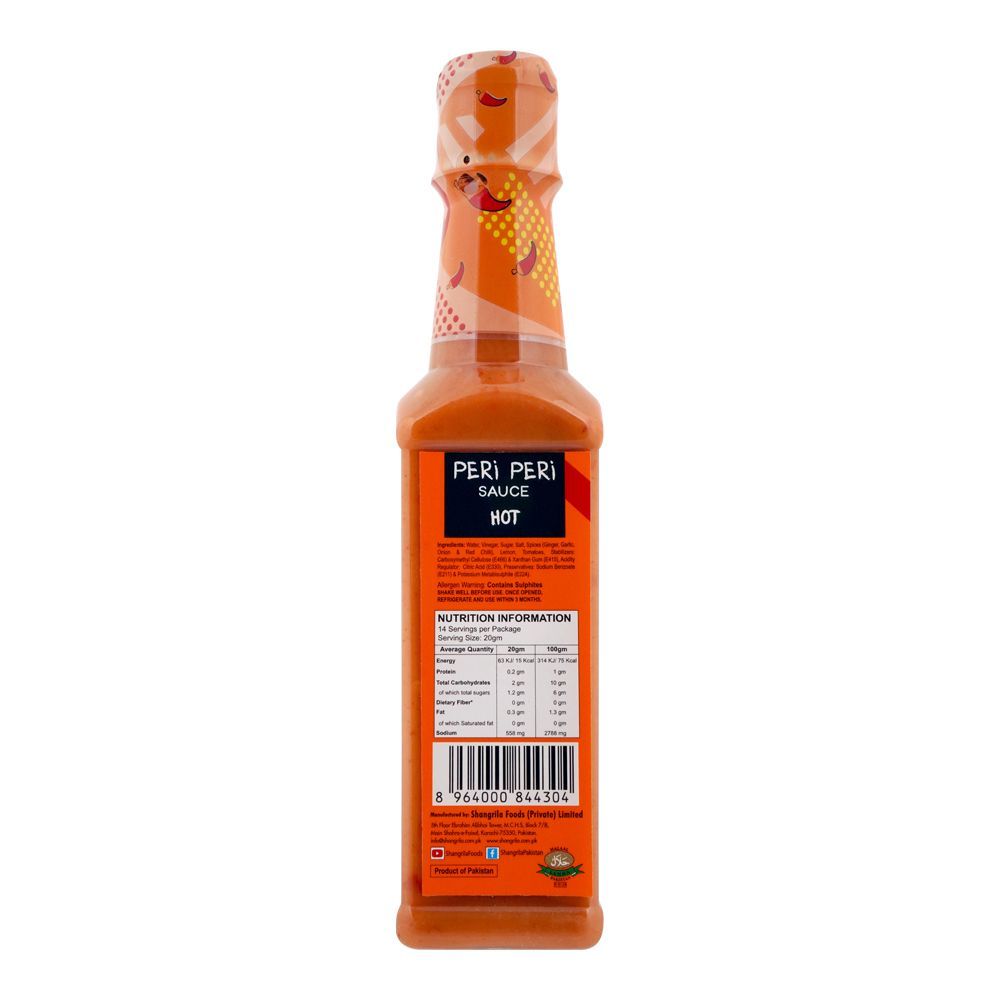 Shangrila Peri Peri Hot Sauce, 295g - Image 2