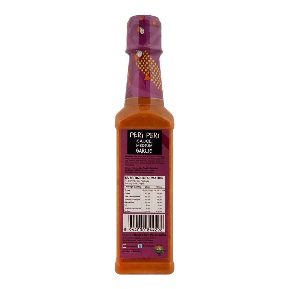 Shangrila Peri Peri Garlic Sauce, 295g - Image 2