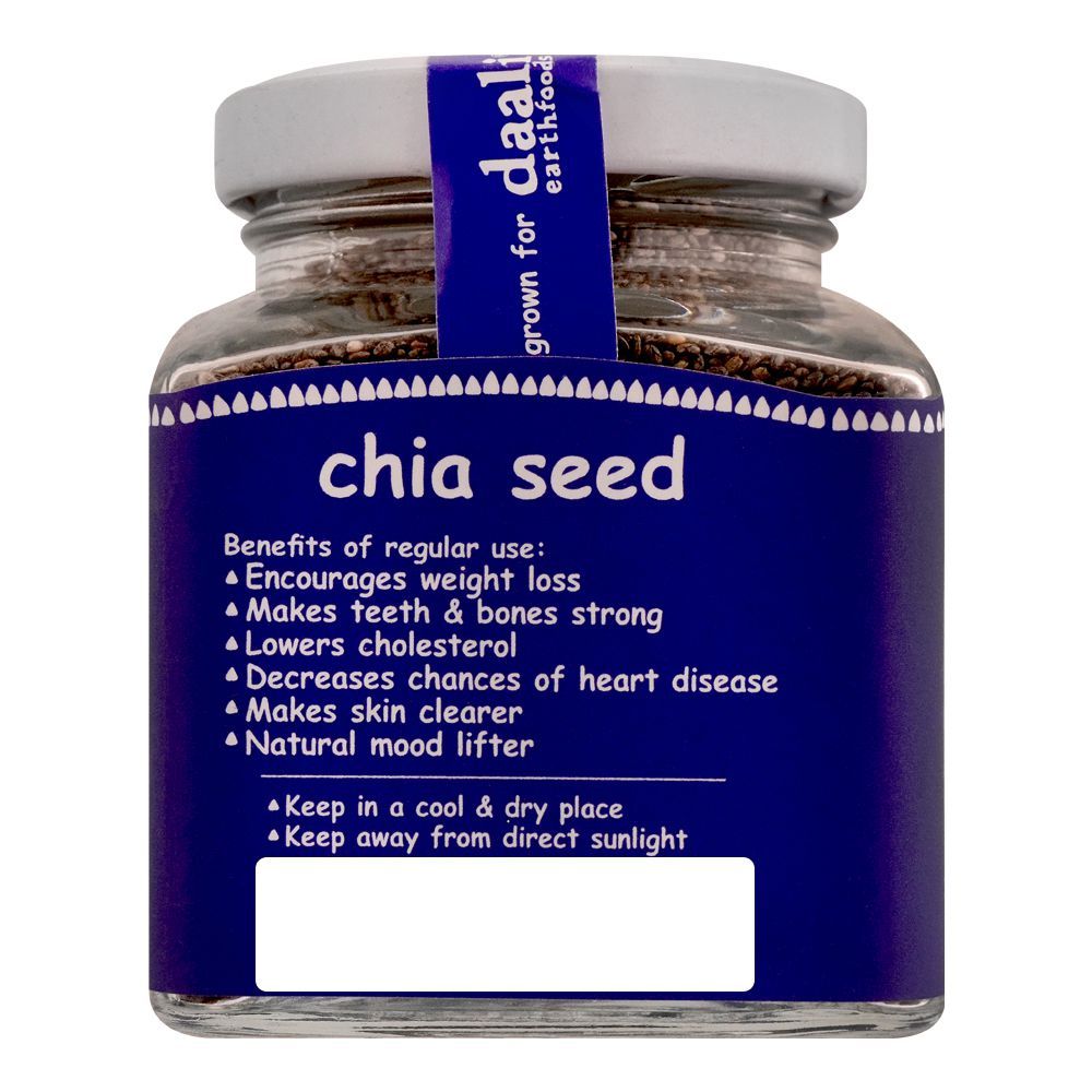 Daali Chia Seed, Best For Wight Loss & Skin, Makes Teeth & Bones Strong, Lowers Cholesterol, 100gm - Image 3