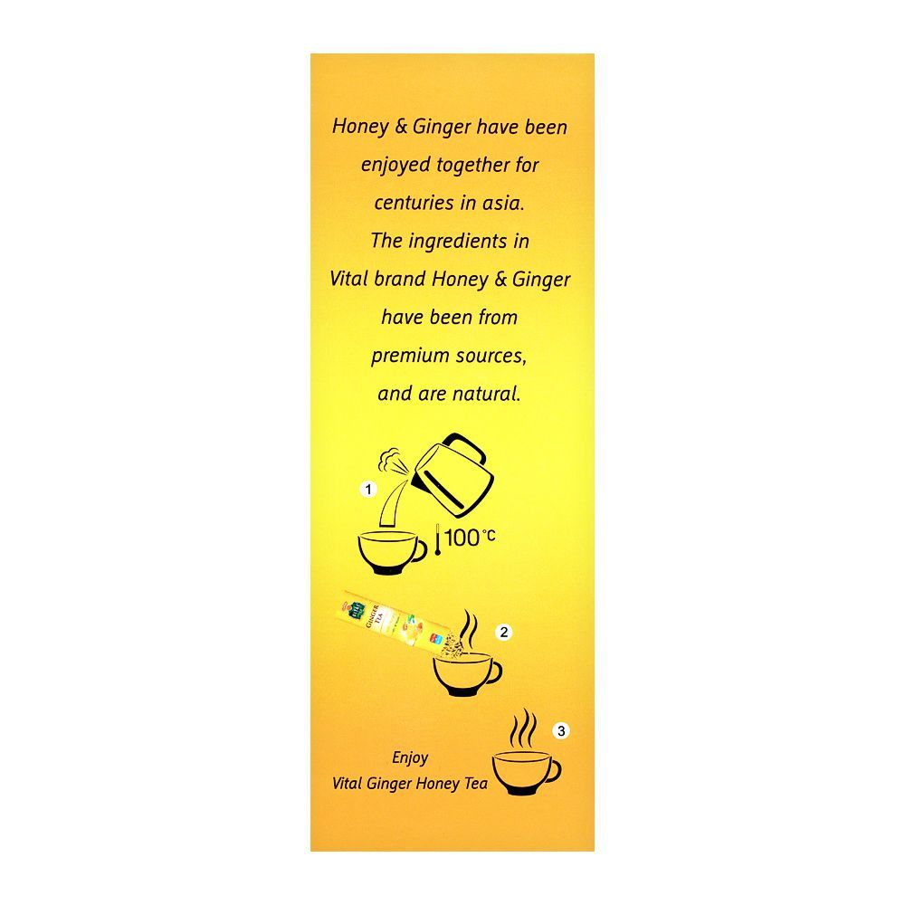 Vital Ginger Tea With Honey, 10-Sachets - Image 3