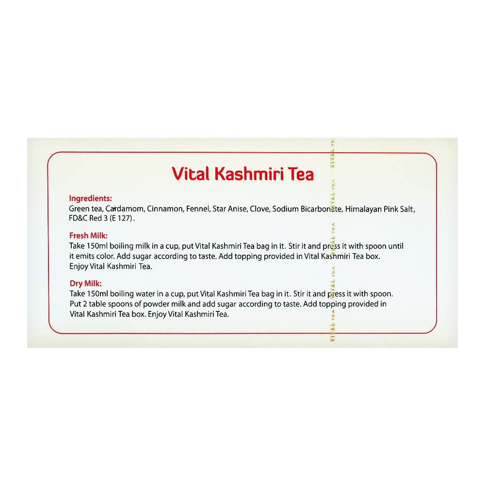 Vital Kashmiri Tea Bags, 25-Pack - Image 4