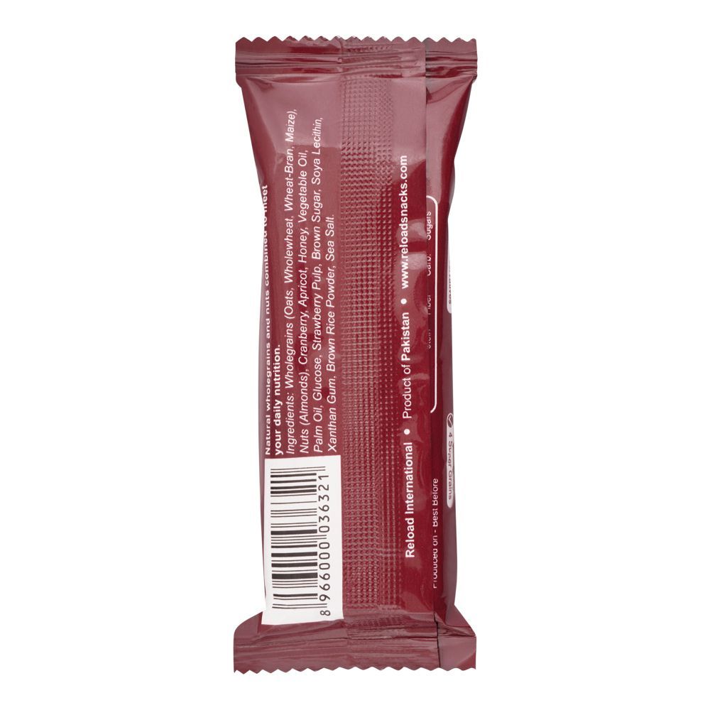 Reload Granola Bar, Cranberry & Almond, 40g - Image 2