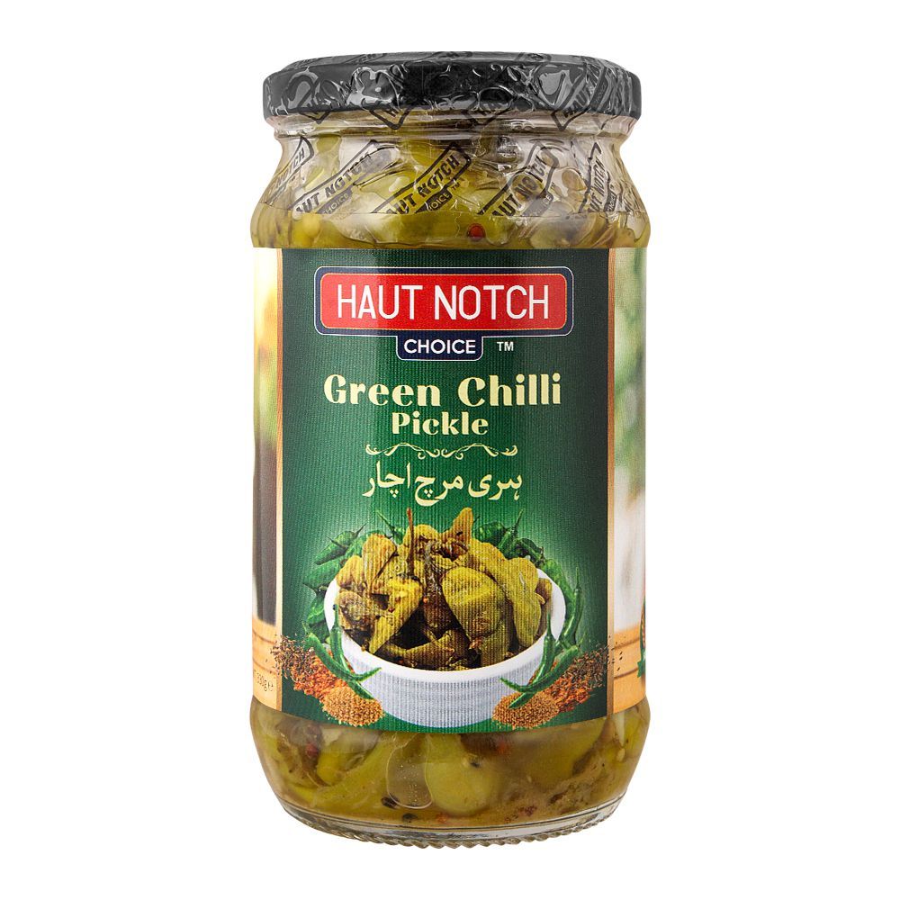 Haut Notch Green Chilli Pickle, 330g - Main Image