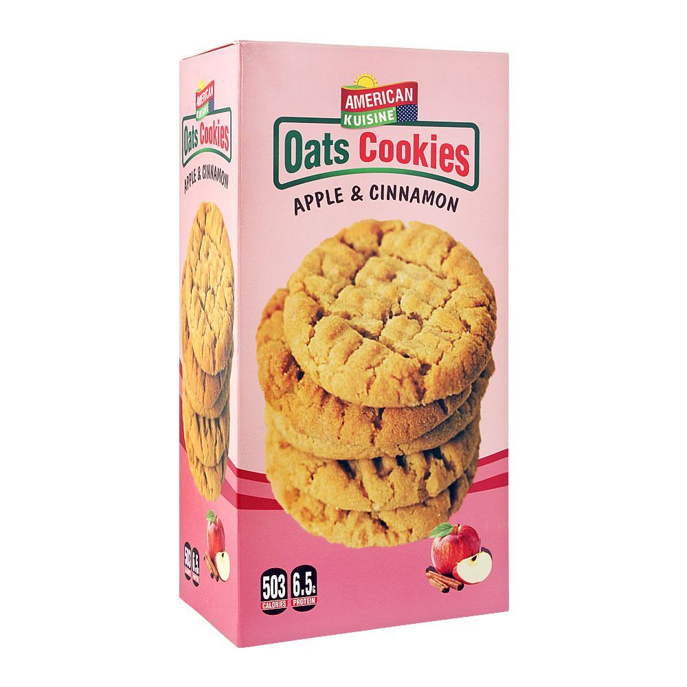 American Kuisine Oats Cookies, Apple & Cinnamon, 176g - Main Image