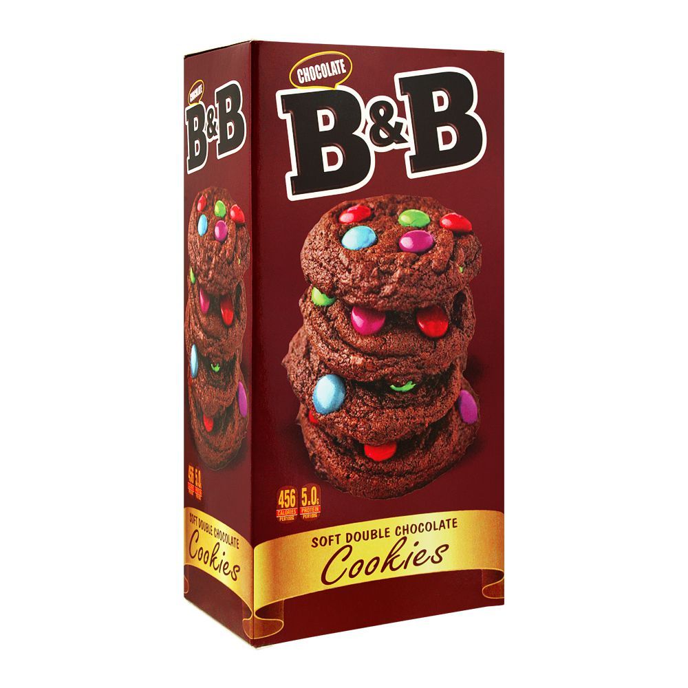 B&B Soft Double Chocolate Cookies, 176g - Main Image