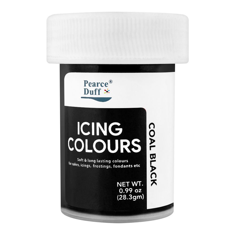 Pearce Duff Icing Colour, Coal Black, 28.3g - Main Image