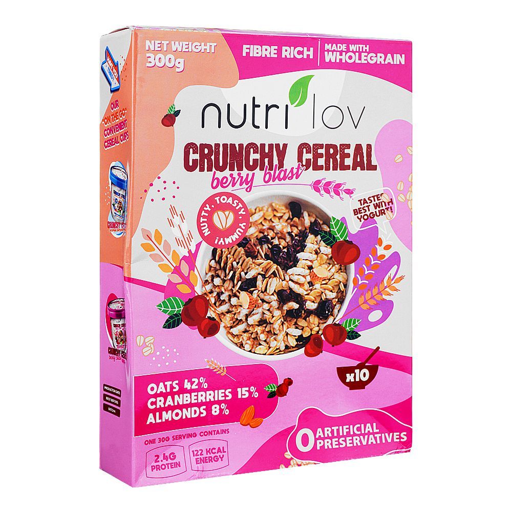 Nutri Lov Berry Blast Crunchy Cereal, 300g - Main Image