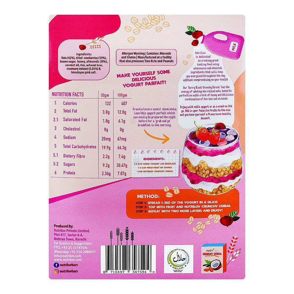 Nutri Lov Berry Blast Crunchy Cereal, 300g - Image 2