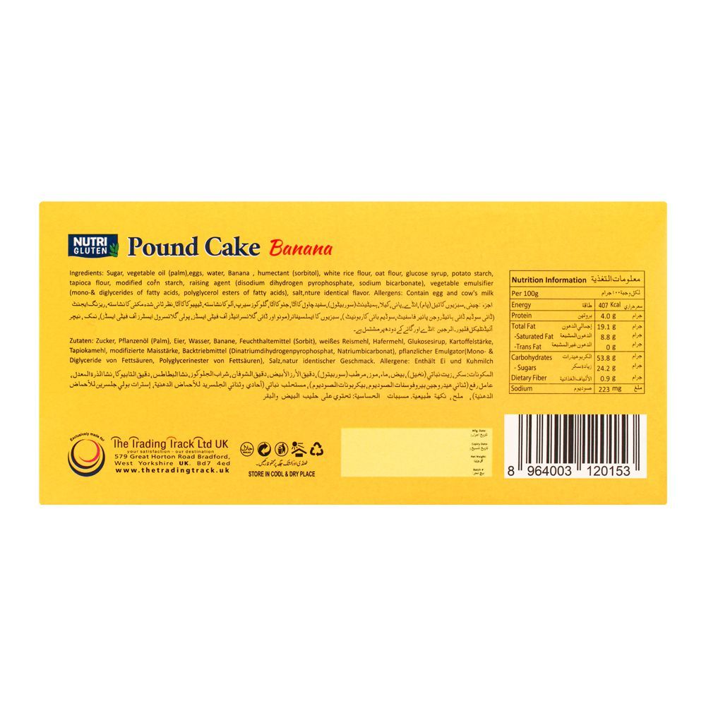 Nutri Gluten Pound Cake Vanilla, Gluten Free, 200g - Image 2