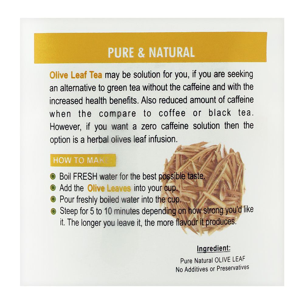 Quill Olive Leaf Tea, 50gms - Image 3