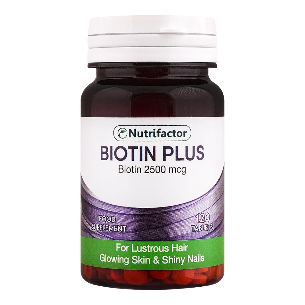 Nutrifactor Biotin Plus 2500 Mcg Food Supplement Tablet, 120-Pack - Main Image