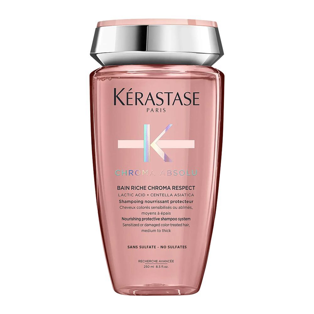 Kerastase Chroma Absolu Bain Riche Chroma Respect Shampoo, For Color Treated Hair, 250ml - Main Image