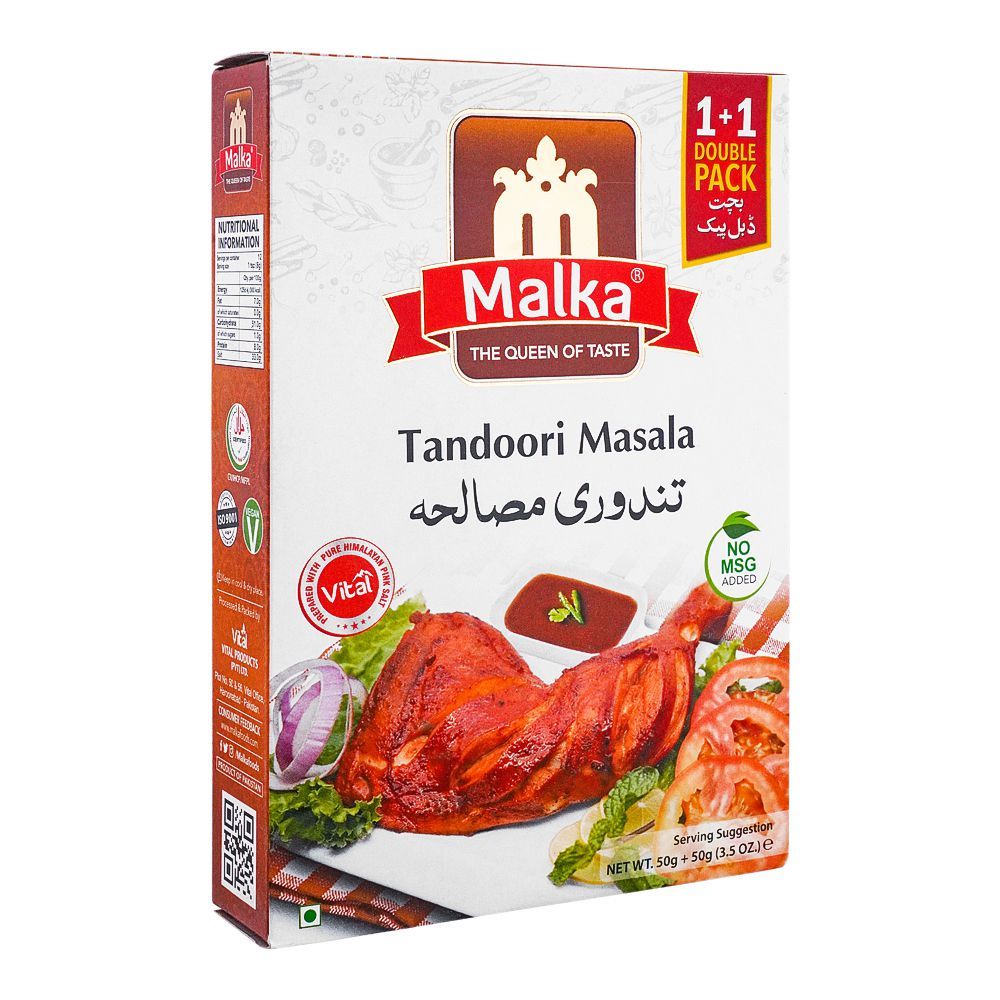 Malka Tandoori Masala Double Pack, 50g + 50g - Main Image