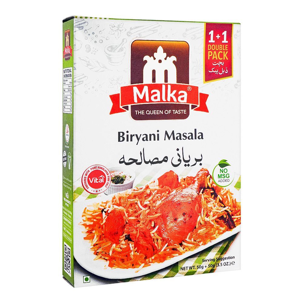 Malka Biryani Masala Double Pack, 50g + 50g - Main Image