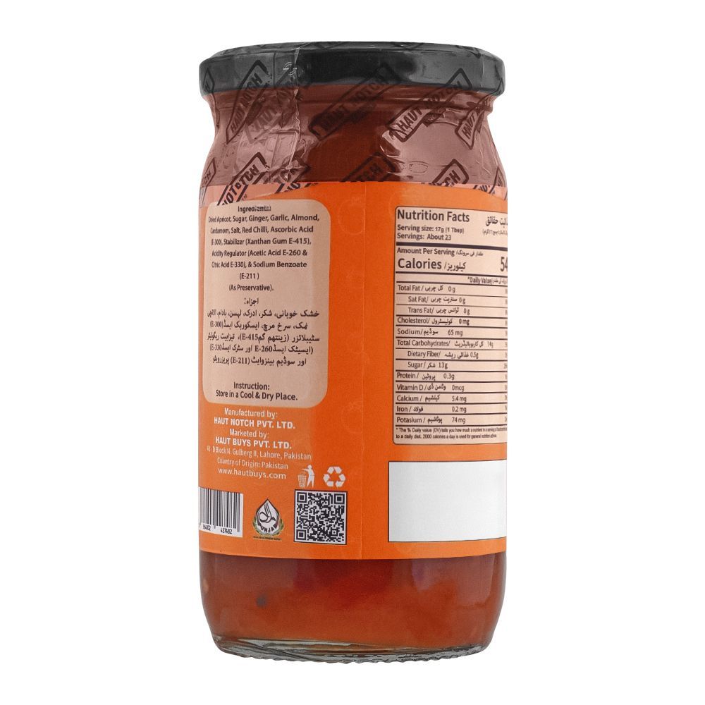 Haut Notch Choice Apricot Chutney, 390g - Image 2