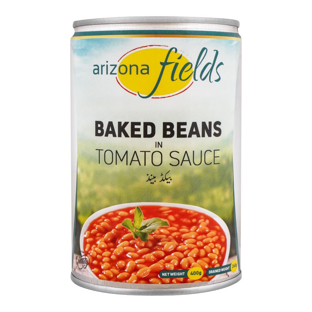 Arizona Fields Baked Beans In Tomato Sauce, Halal, 400g - Main Image