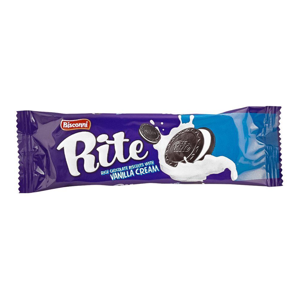 Bisconni Rite Chocolate Biscuit With Vanilla Cream, 22.5g - Image 2