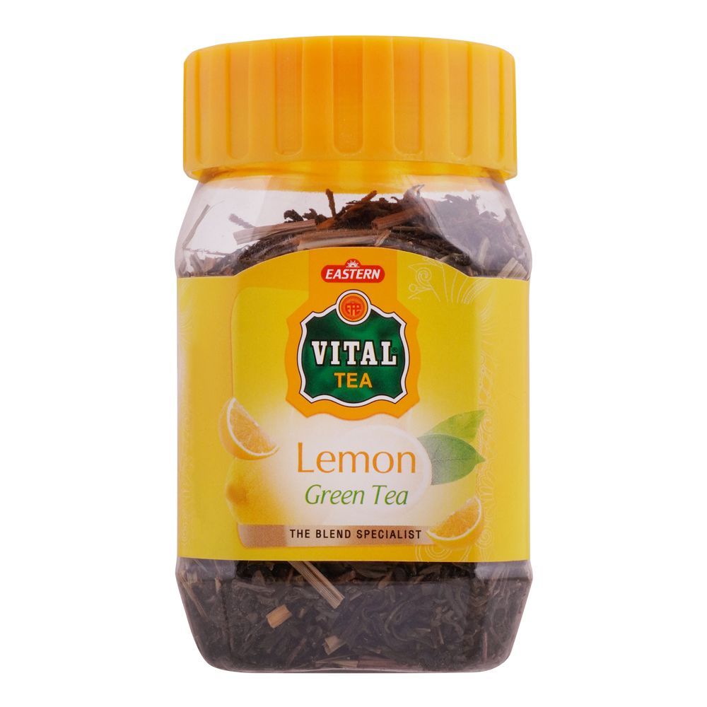 Vital Tea Lemon Green Tea, The Blend Specialist, 100g Jar - Main Image