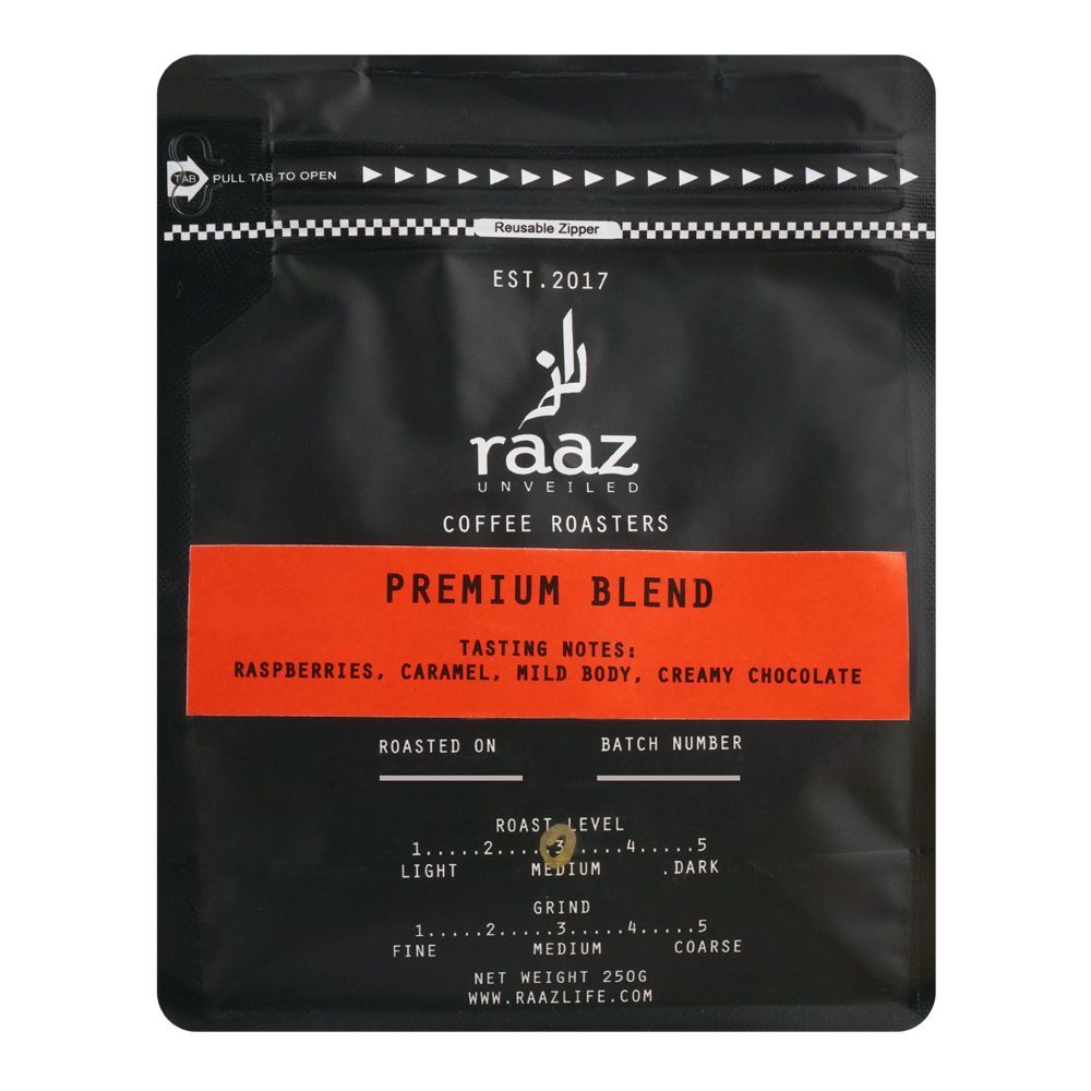 Raaz Coffee Roasters Premium Blend, 250g - Main Image