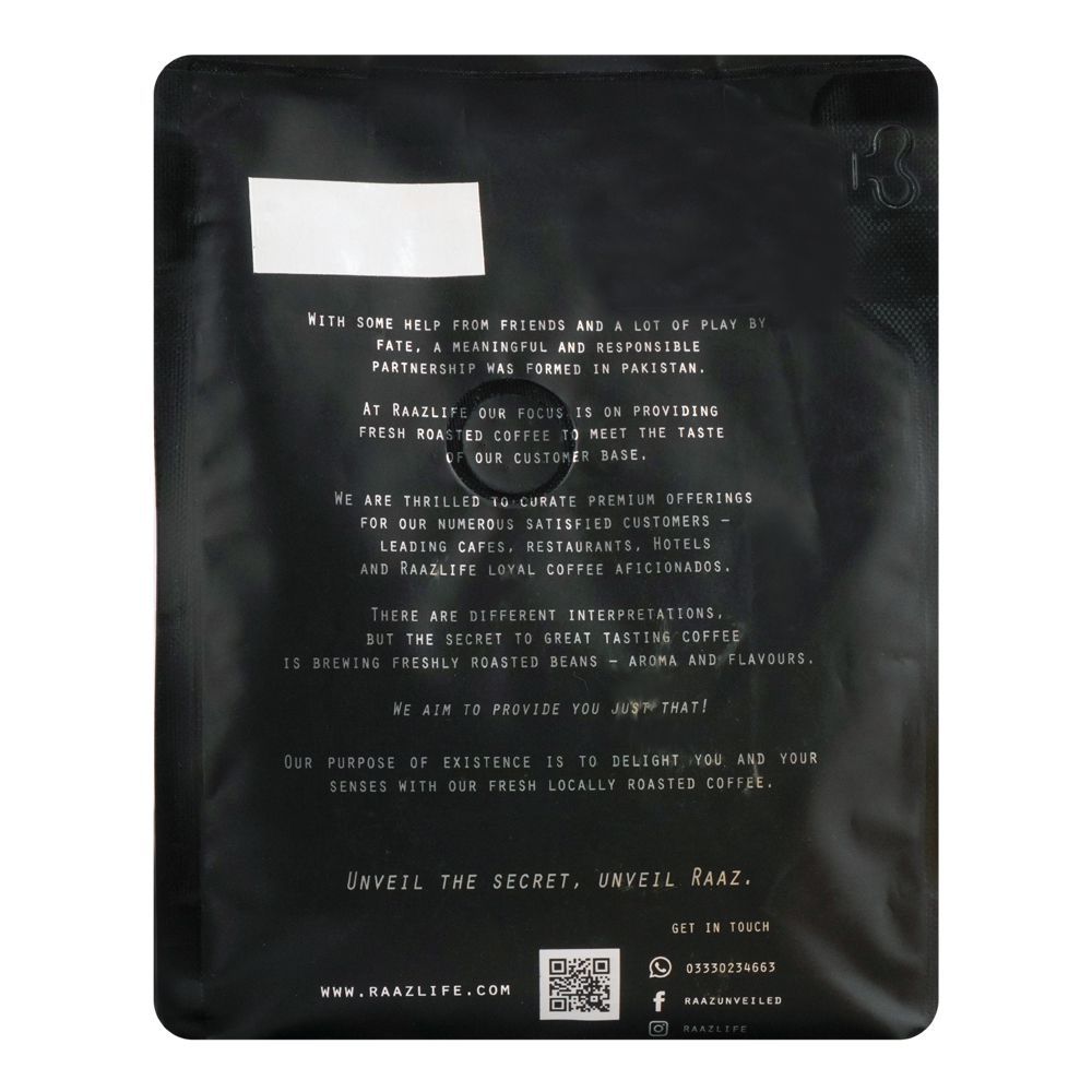 Raaz Coffee Roasters Premium Blend, 250g - Image 2