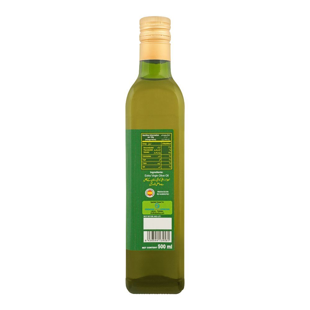 Alba 100% Spanish Extra Virgin Olive Oil, Bottle, 500ml - Image 2