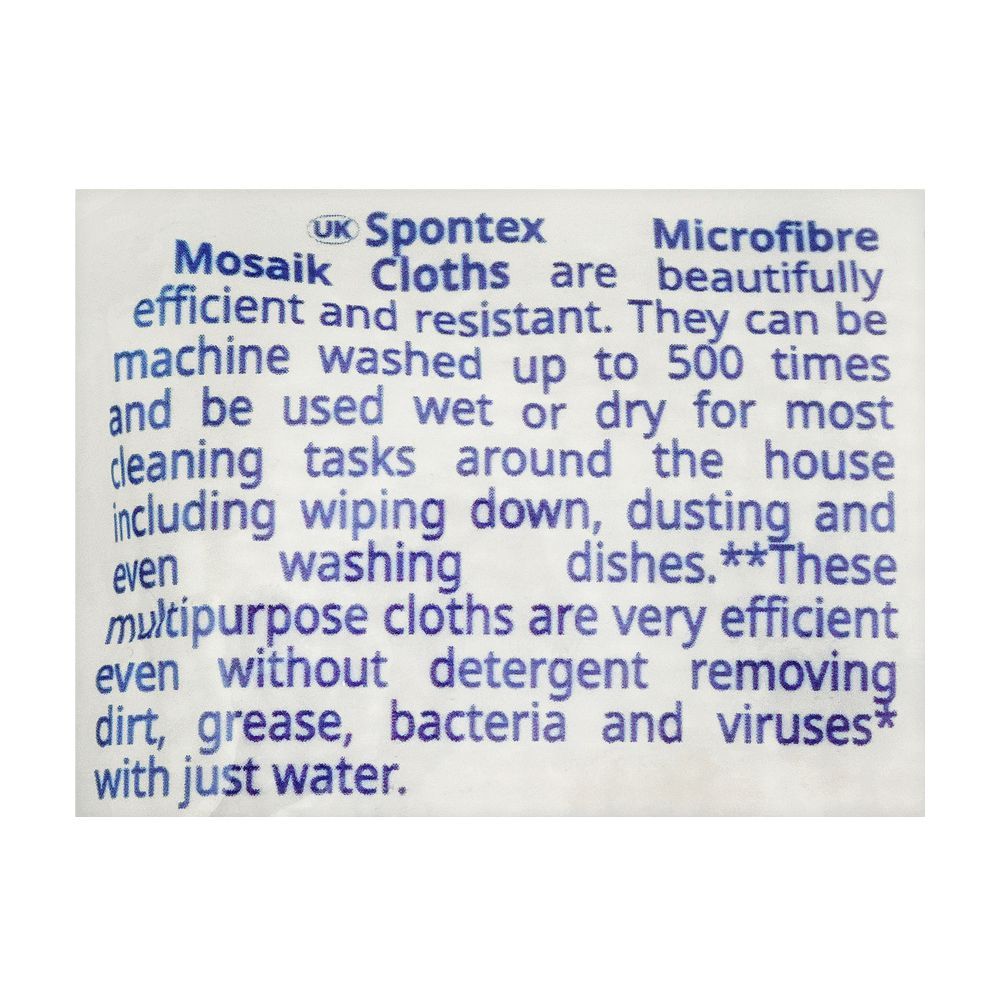 Spontex Mosaik Microfiber Cloth, 6-Pack - Image 3