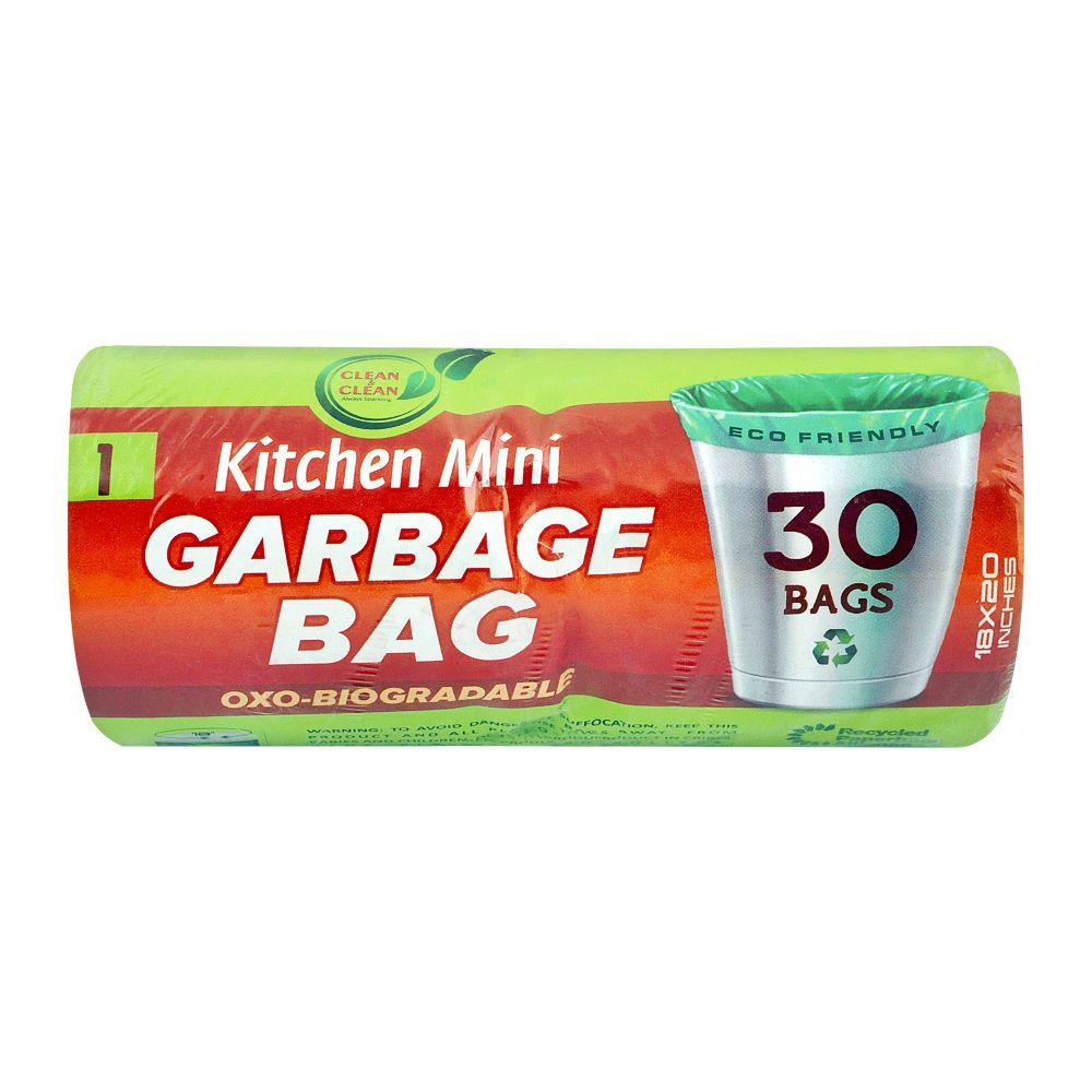 Clean & Clean Kitchen Mini Garbage Bag, 18x20, 30-Pack - Main Image