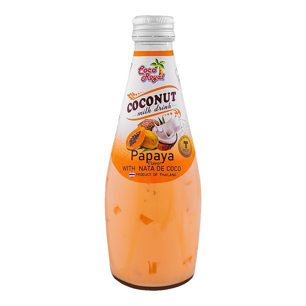 Coco Royal Coconut Milk Drink, Papaya Flavor, 290ml - Main Image