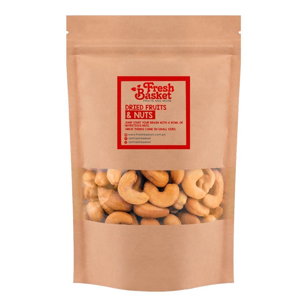 Fresh Basket Cashew Nuts Salted, 500g - Main Image