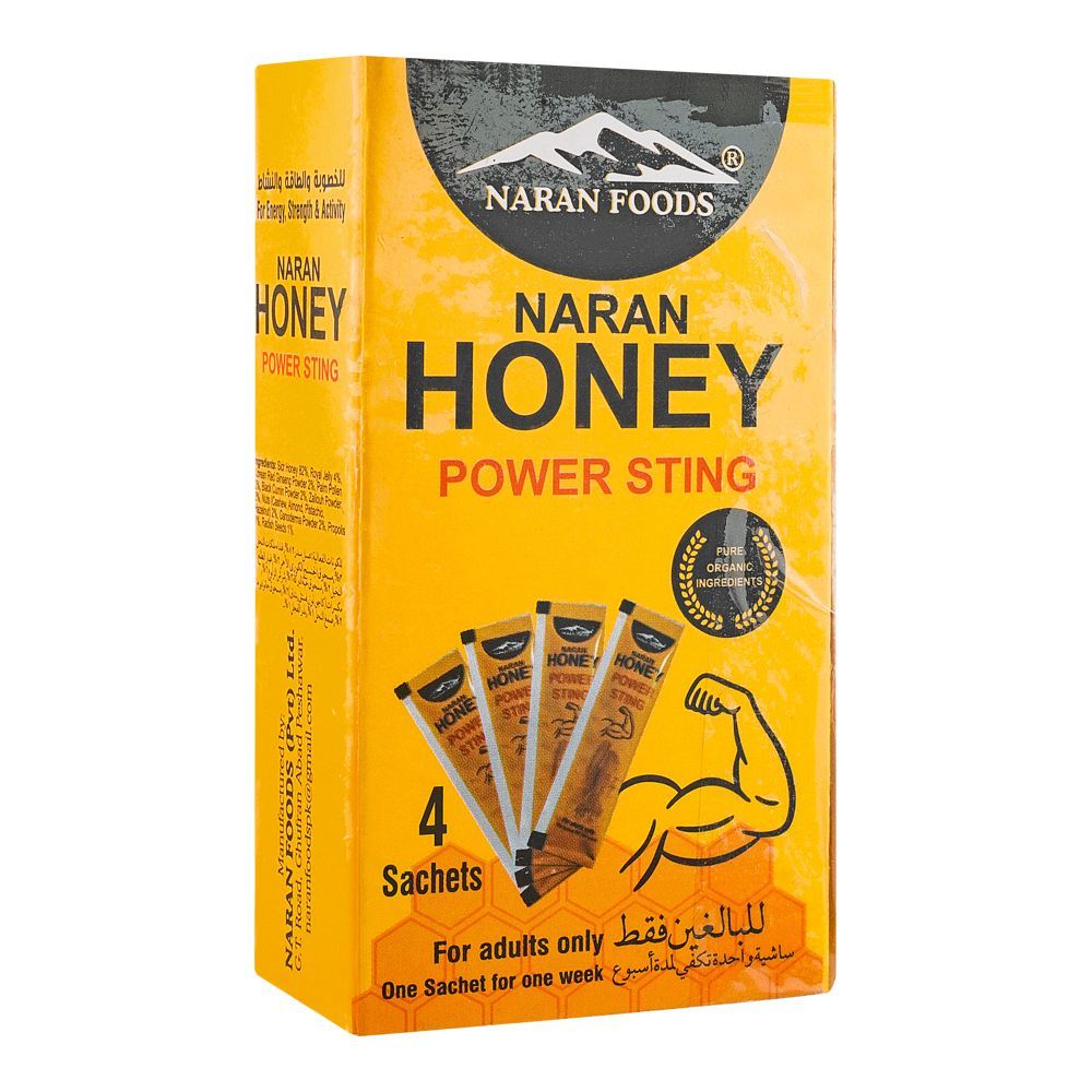 Naran Foods Honey Power Sting, 4-Pack - Main Image