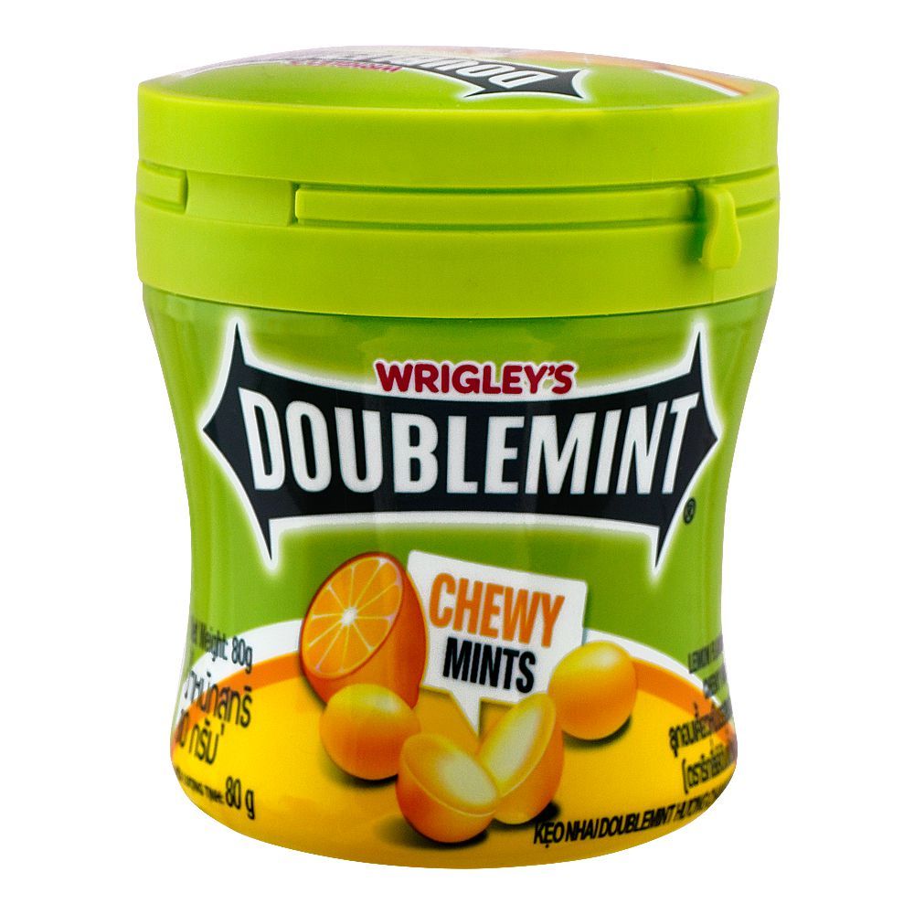 Wrigley's Double Mint Chewy Mints Lemon, 80g - Main Image