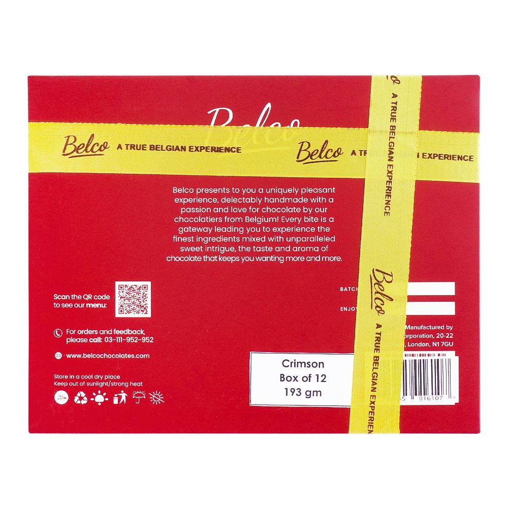 Belco Crimson Chocolate, 12-Pack, 193g - Image 2