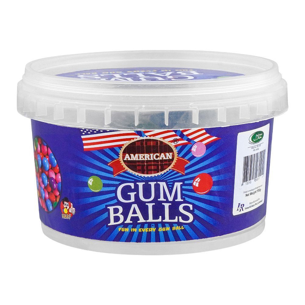 American Gum Balls Jar, 100g - Main Image