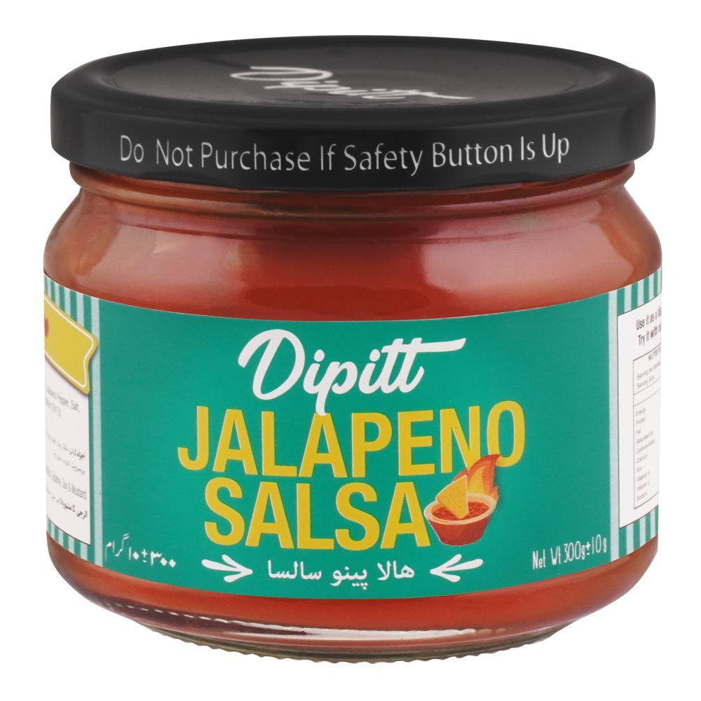 Dipitt Jalapeno Salsa Sauce, 300g - Main Image