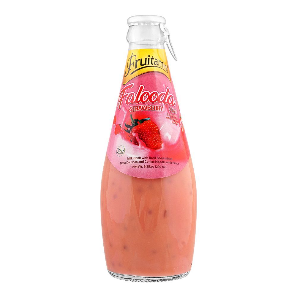 Fruitamins Falooda Strawberry Drink, 290ml - Main Image