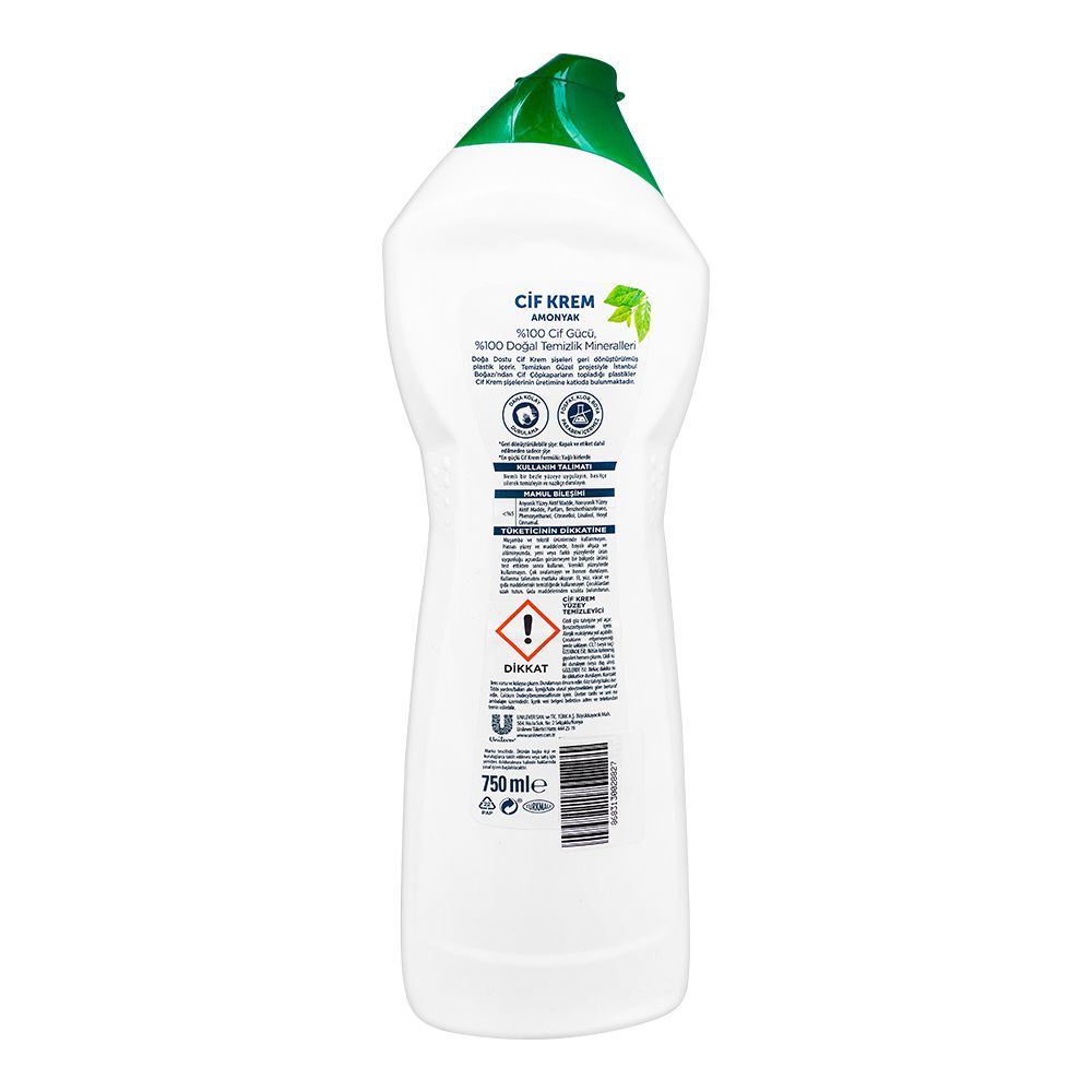 Cif Original Cream Cleaner, 100% Natural Cleaning Particles, 750ml - Image 2