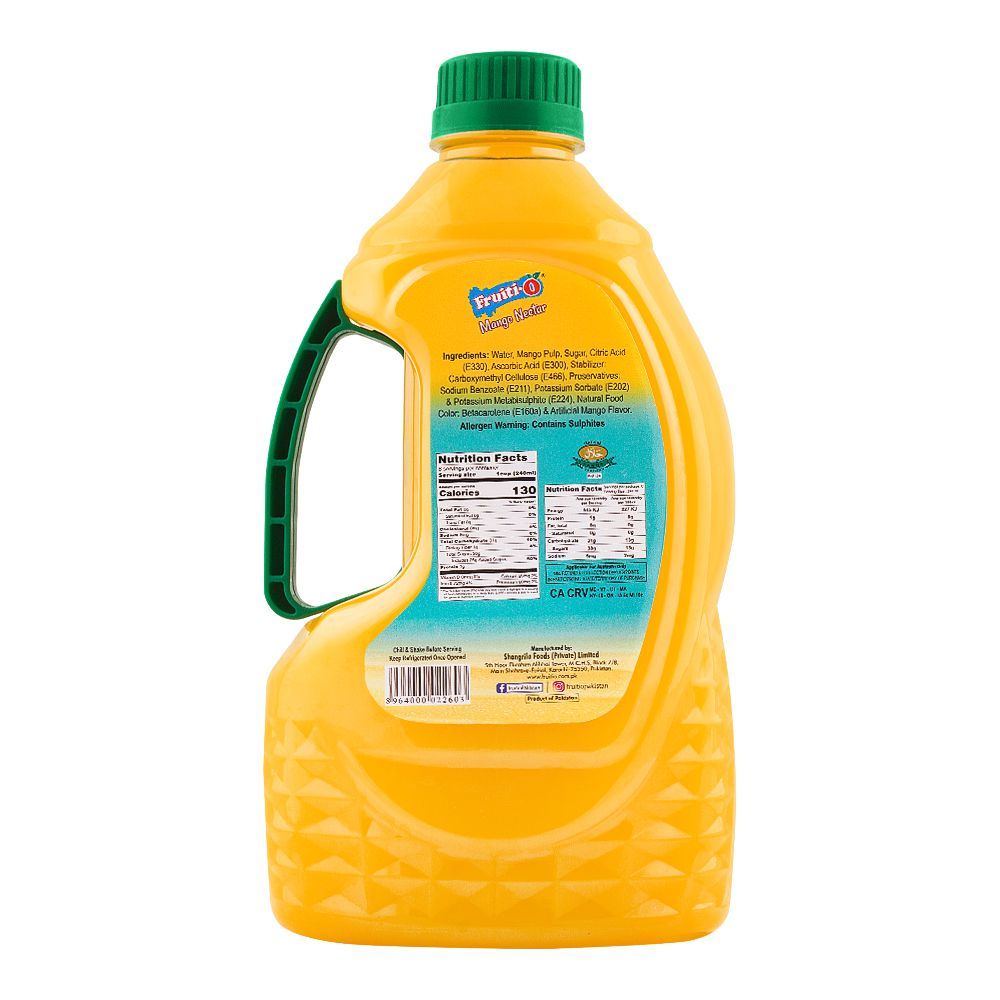 Fruiti-O Mango Nectar Juice, Bottle, 2.1 Liter - Image 2