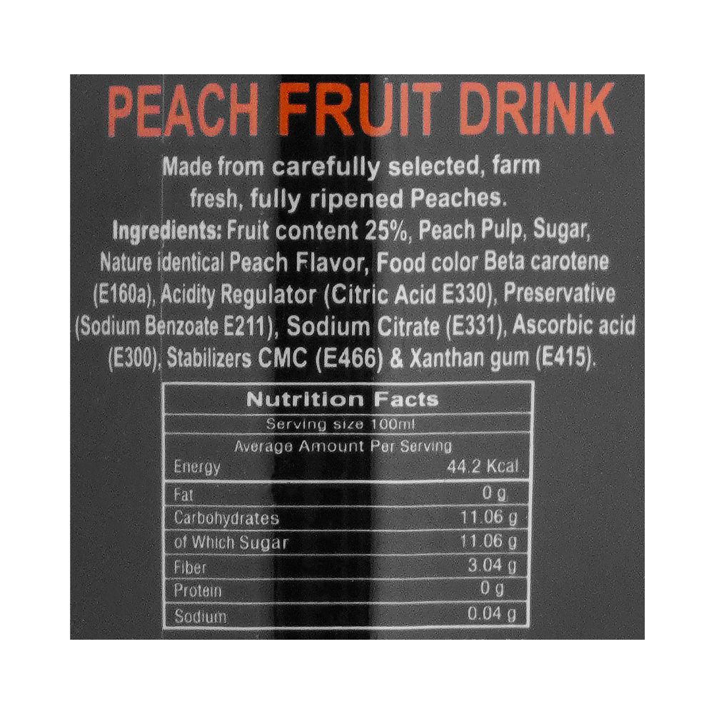 Fresher Peach Fruit Drink, Bottle, 1000ml - Image 3